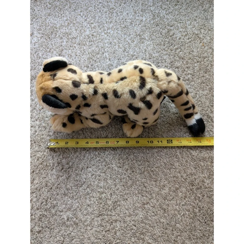 FAO Schwarz Cheetah Plush Kids 15in Tan Excellent Spotted Big Cat Stuffed Animal